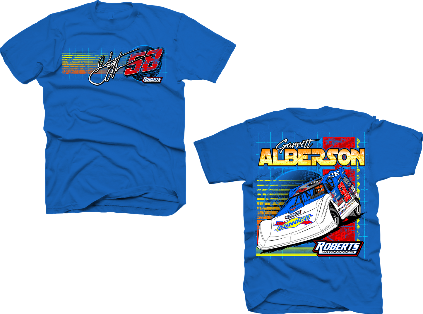 Royal Blue 2025 Garrett Alberson Retro Shirt