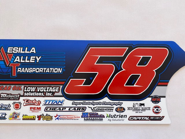 AUTOGRAPHED Larger Mini Door Panels 23 inch #58 Garrett Alberson