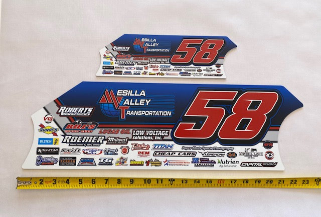 AUTOGRAPHED Larger Mini Door Panels 23 inch #58 Garrett Alberson