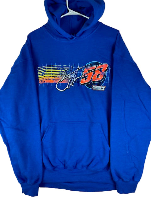 #58 Garrett Alberson Royal Blue Sweatshirt Hoodie
