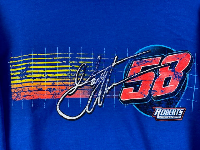 #58 Garrett Alberson Royal Blue Sweatshirt Hoodie