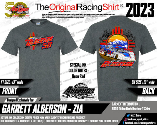 #58 Zia T-Shirt Garrett Alberson Roberts Motorsports New Mexico Zia