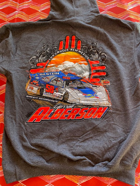 Zia Hoodie #58 Garrett Alberson Roberts Motorsports New Mexico Zia Hoodie