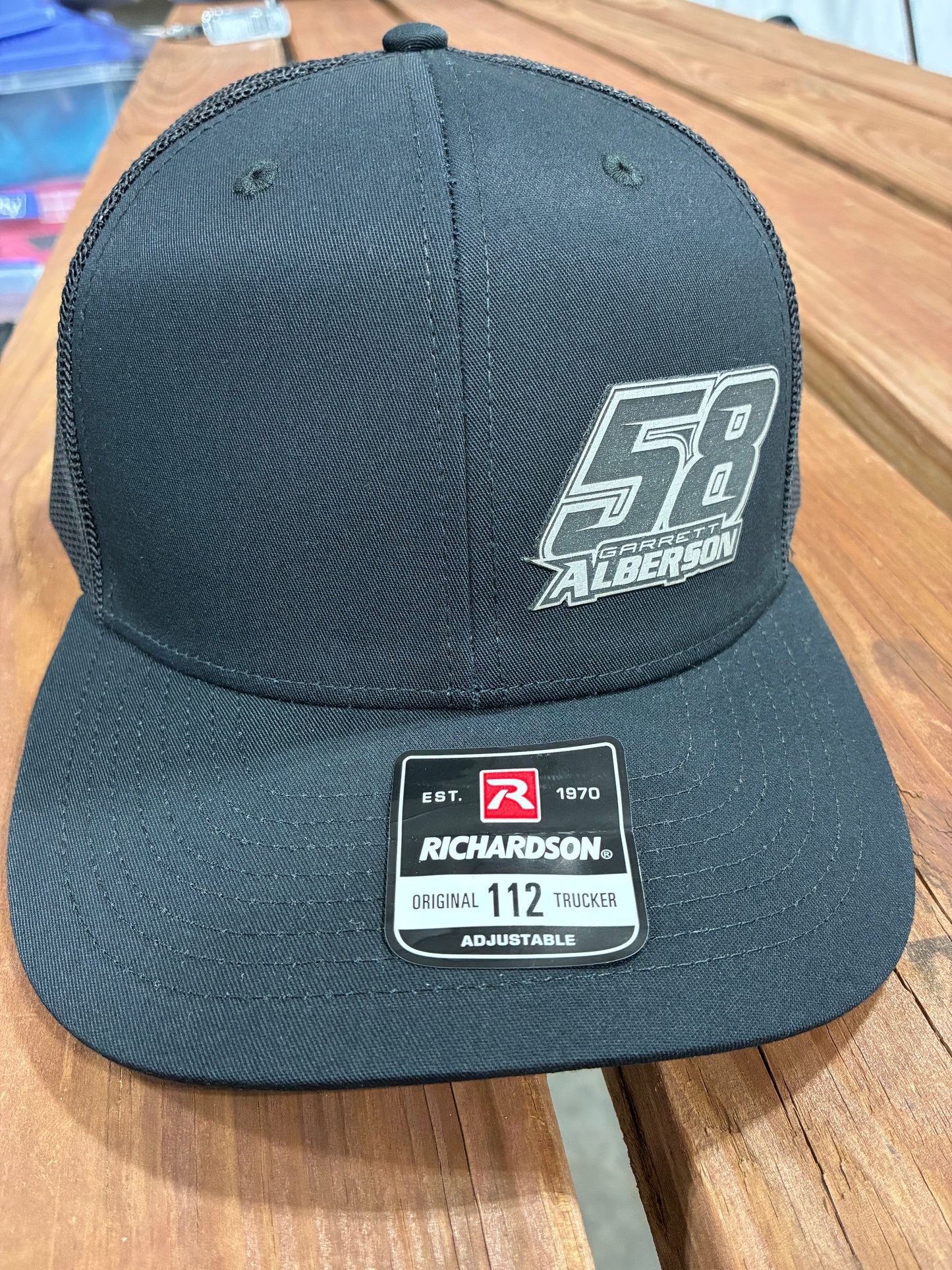 58/Garrett Alberson Patch Black/Black Richardson 112