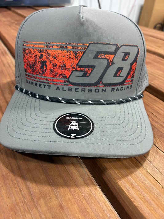 Grey/Orange/Black 58/Garrett Alberson DTF Blackhawk Snapback Hat