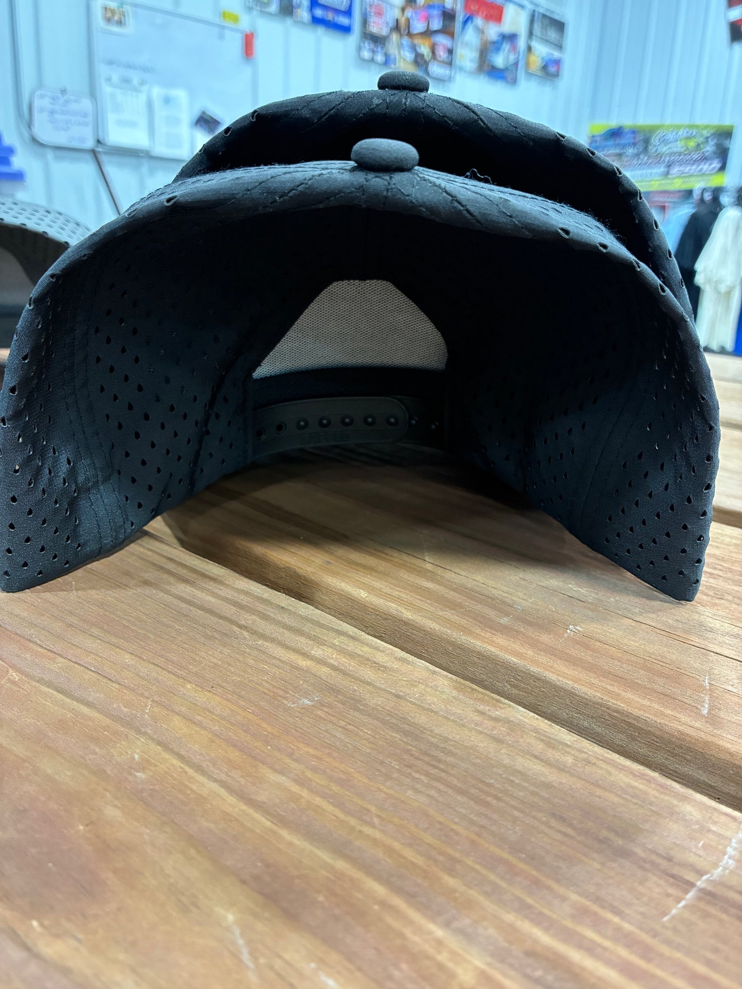 Black/Orange 58/Garrett Alberson DTF Blackhawk Snapback Hat.