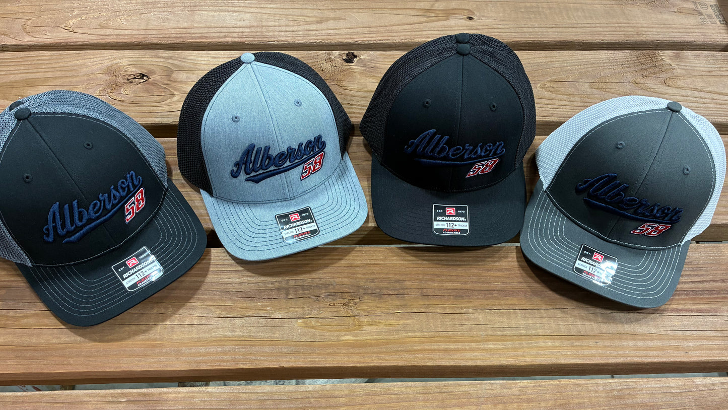 Embroidered Alberson/58 Richardson 112+ Flex/Snapback Adjustable Fit
