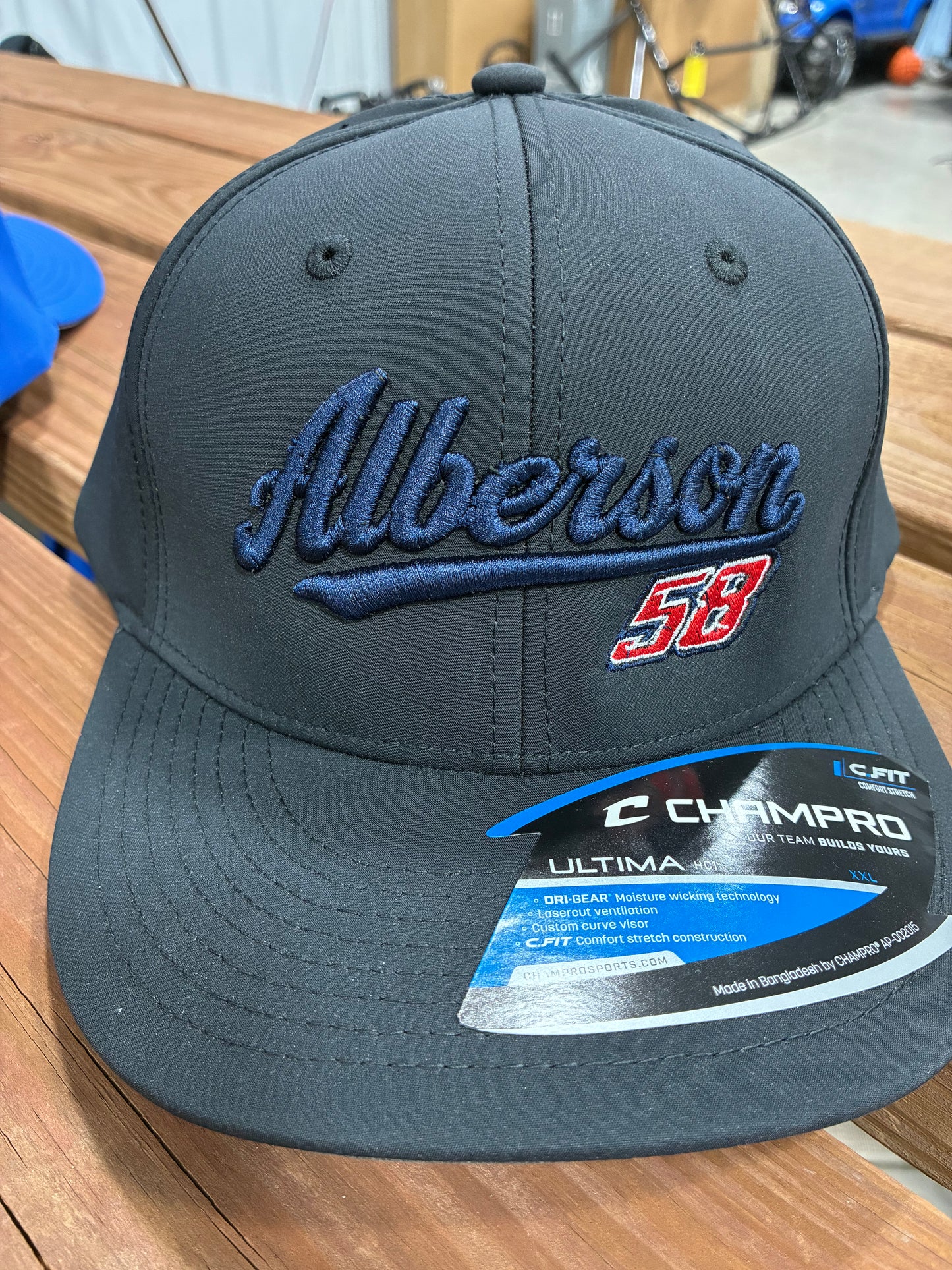 2X Embroidered Alberson/58 Flex Fit Hats