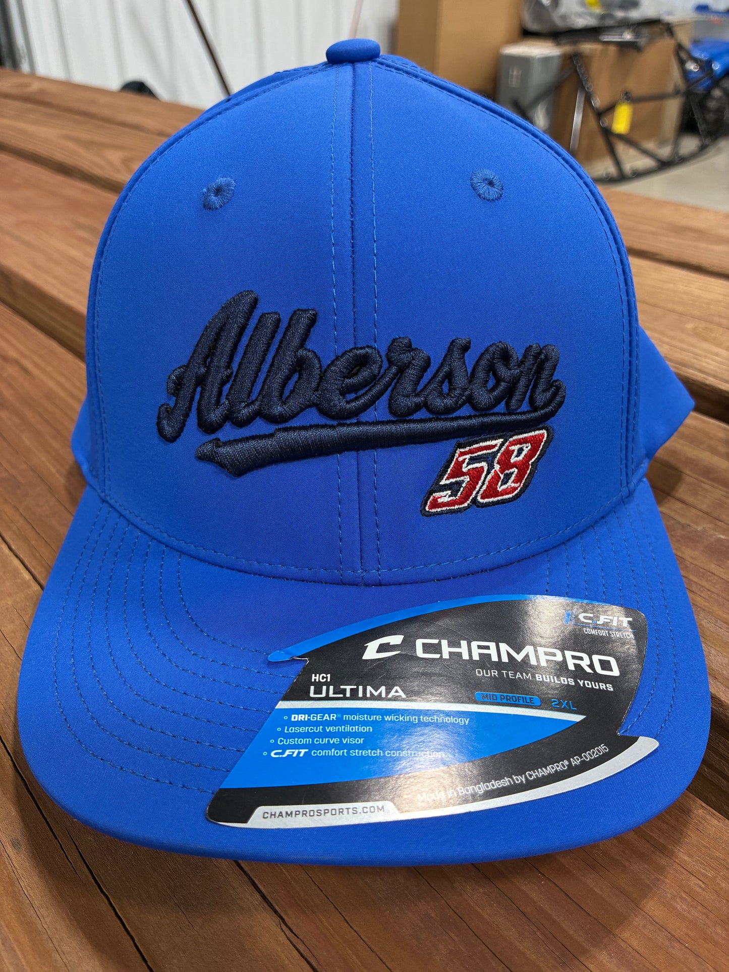 2X Embroidered Alberson/58 Flex Fit Hats