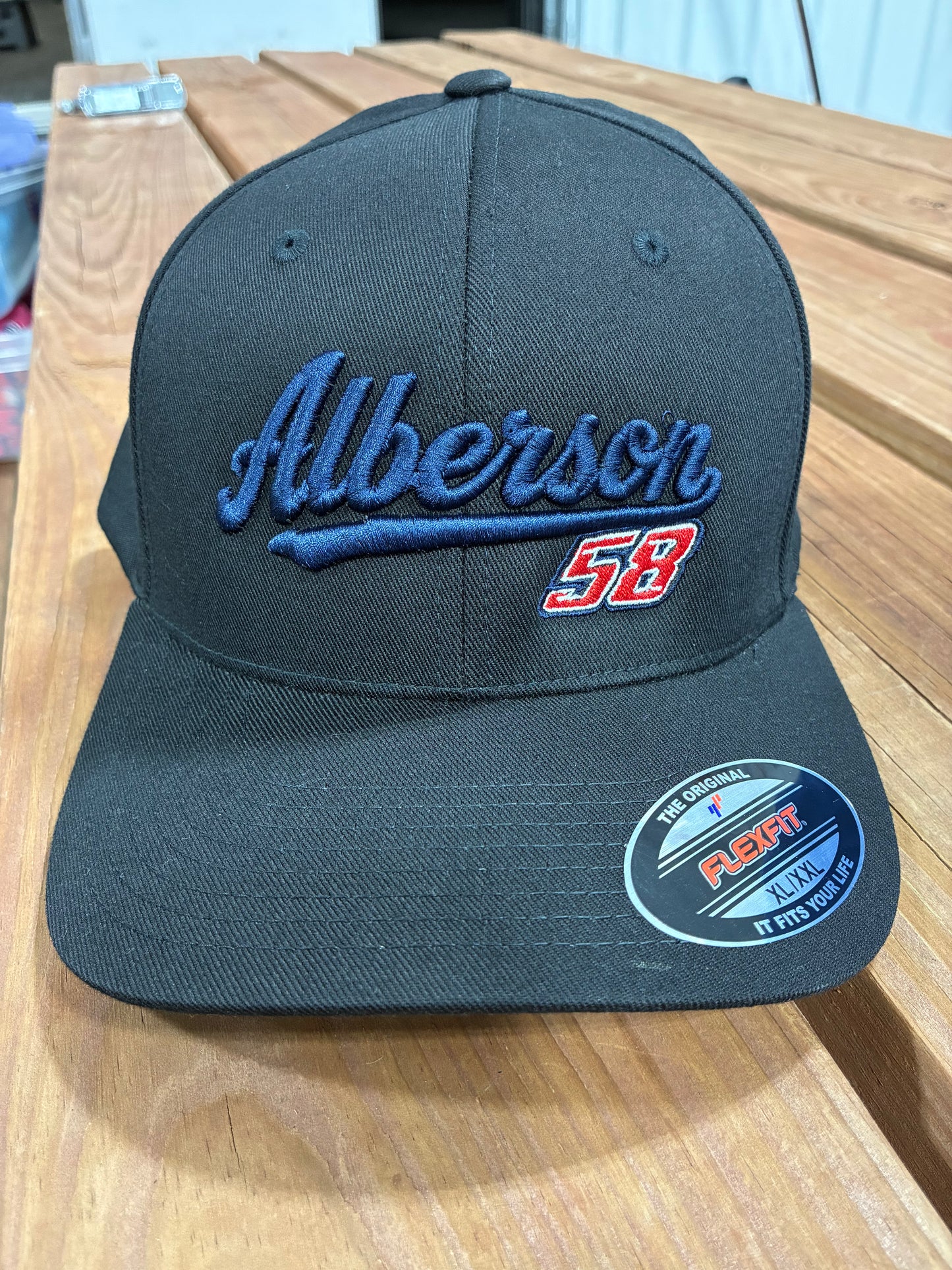 2X Embroidered Alberson/58 Flex Fit Hats
