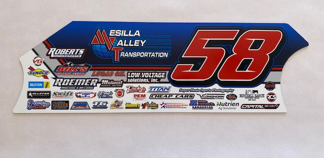AUTOGRAPHED Larger Mini Door Panels 23 inch #58 Garrett Alberson