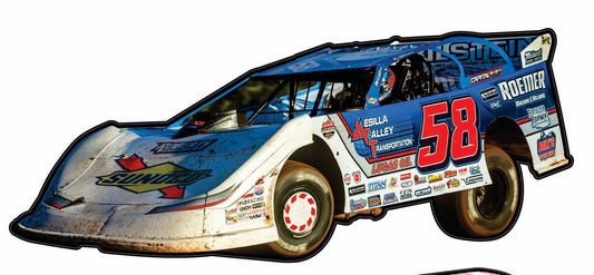 #58 SMALL Garrett Alberson White Nose Car Sticker