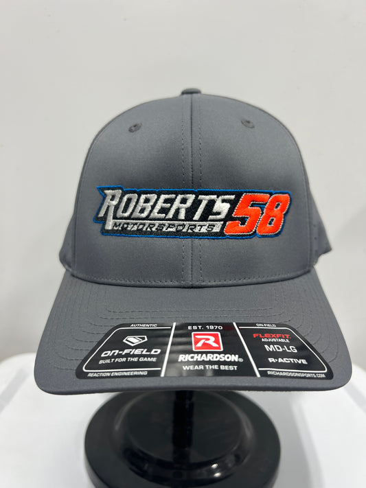 Grey Roberts Motorsports 58 Flexfit Adjustable Hat. MD/LG