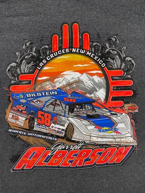 Zia Hoodie #58 Garrett Alberson Roberts Motorsports New Mexico Zia Hoodie